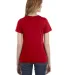 Anvil 880 Women's Lightweight Ringspun T-Shirt in True red back view