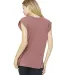 8804 Women's Flowy Muscle Tank with Rolled Cuffs in Mauve back view