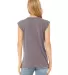 8804 Women's Flowy Muscle Tank with Rolled Cuffs in Storm back view
