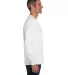 52 5596 Tagless Long Sleeve T-Shirt with a Pocket in White side view
