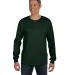 52 5596 Tagless Long Sleeve T-Shirt with a Pocket in Deep forest front view