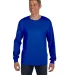 52 5596 Tagless Long Sleeve T-Shirt with a Pocket in Deep royal front view