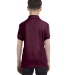 52 054Y Youth EcosmartÂ® Jersey Sport Shirt in Maroon back view