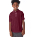 52 054Y Youth EcosmartÂ® Jersey Sport Shirt in Maroon front view