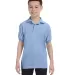 52 054Y Youth EcosmartÂ® Jersey Sport Shirt in Light blue front view