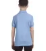 52 054Y Youth EcosmartÂ® Jersey Sport Shirt in Light blue back view