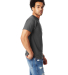 Hanes 518T Beefy-T Tall T-Shirt in Smoke gray side view