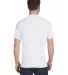 Hanes 518T Beefy-T Tall T-Shirt in White back view
