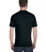 Hanes 518T Beefy-T Tall T-Shirt in Black back view