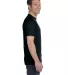 Hanes 518T Beefy-T Tall T-Shirt in Black side view