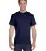 Hanes 518T Beefy-T Tall T-Shirt in Navy front view