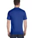 Hanes 518T Beefy-T Tall T-Shirt in Deep royal back view