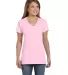 S04V Nano-T Women's V-Neck T-Shirt in Pale pink front view