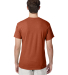 Hanes 42TB X-Temp Triblend T-Shirt with Fresh IQ o in Texas ornge hthr back view