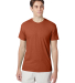 Hanes 42TB X-Temp Triblend T-Shirt with Fresh IQ o in Texas ornge hthr front view