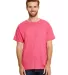 Hanes 42TB X-Temp Triblend T-Shirt with Fresh IQ o in Red triblend front view