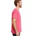 Hanes 42TB X-Temp Triblend T-Shirt with Fresh IQ o in Red triblend side view