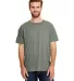 Hanes 42TB X-Temp Triblend T-Shirt with Fresh IQ o in Mltry grn trblnd front view