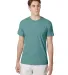 Hanes 42TB X-Temp Triblend T-Shirt with Fresh IQ o in Green clay hthr front view