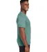 Hanes 42TB X-Temp Triblend T-Shirt with Fresh IQ o in Green clay hthr side view