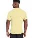 Hanes 42TB X-Temp Triblend T-Shirt with Fresh IQ o in Lemon mrngue hth back view