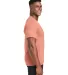 Hanes 42TB X-Temp Triblend T-Shirt with Fresh IQ o in Cantaloupe hthr side view