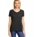 Hanes 42VT Women's V-Neck Triblend Tee with Fresh  in Sol black trblnd front view