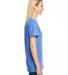 Hanes 42VT Women's V-Neck Triblend Tee with Fresh  in Royal triblend side view