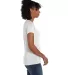 Hanes 42VT Women's V-Neck Triblend Tee with Fresh  in Eco white side view