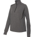 197 8433 Omega Stretch Terry Women's Quarter-Zip P CHARCOAL TRBLND side view