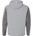197 8435 Omega Stretch Terry Hooded Pullover SILVER GRY TRBLN back view
