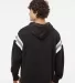 197 8847 Vintage Athletic Hooded Sweatshirt BLACK back view