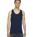 2408W Fine Jersey Tank in Navy front view