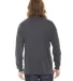 2007W Fine Jersey Long Sleeve T-Shirt in Asphalt back view