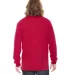 2007W Fine Jersey Long Sleeve T-Shirt in Red back view