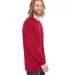 2007W Fine Jersey Long Sleeve T-Shirt in Red side view