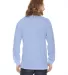 2007W Fine Jersey Long Sleeve T-Shirt in Baby blue back view