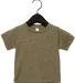 3413B Bella + Canvas Triblend Baby Short Sleeve Te in Olive triblend front view