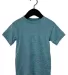 Bella + Canvas 3001T Toddler Tee in Hthr deep teal front view