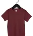 Bella + Canvas 3001T Toddler Tee in Maroon front view
