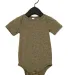 134B Bella + Canvas Baby Triblend Short Sleeve One in Olive triblend front view