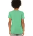 3413Y Bella + Canvas Youth Triblend Jersey Short S in Green triblend back view