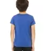 3413Y Bella + Canvas Youth Triblend Jersey Short S in Tr royal triblnd back view
