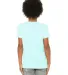 3413Y Bella + Canvas Youth Triblend Jersey Short S in Ice blue triblnd back view
