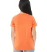 3413Y Bella + Canvas Youth Triblend Jersey Short S in Orange triblend back view