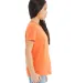 3413Y Bella + Canvas Youth Triblend Jersey Short S in Orange triblend side view