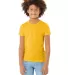 3413Y Bella + Canvas Youth Triblend Jersey Short S in Yllw gld trblnd front view