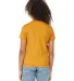 3413Y Bella + Canvas Youth Triblend Jersey Short S in Mustard triblend back view