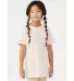 3413Y Bella + Canvas Youth Triblend Jersey Short S in Oatmeal triblend front view