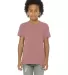 3413Y Bella + Canvas Youth Triblend Jersey Short S in Mauve triblend front view